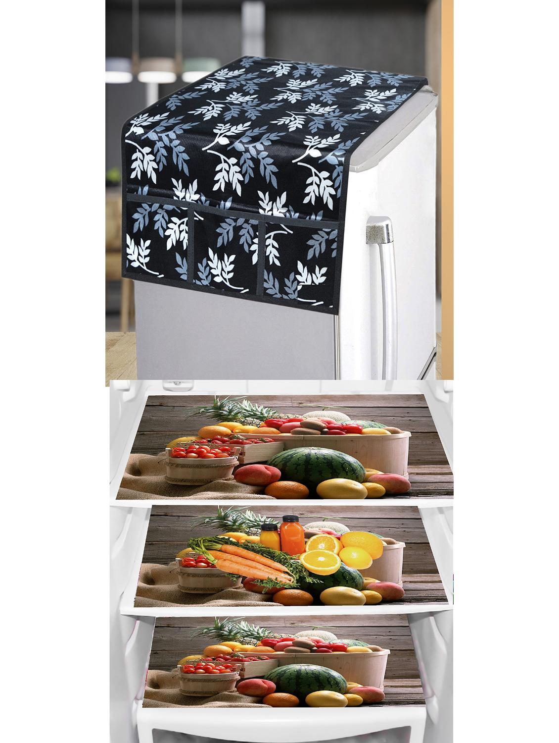set of printed fridge mats with top cover - 21319694 - Zoom Image - 0