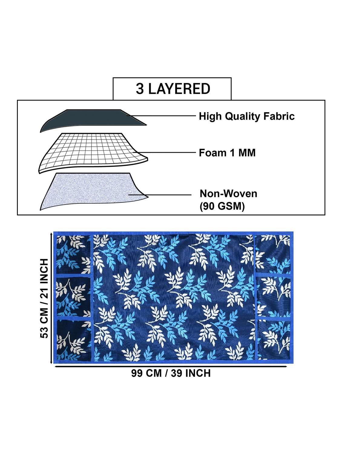 fridge top cover with 3 mats - 21319704 -  Standard Image - 3