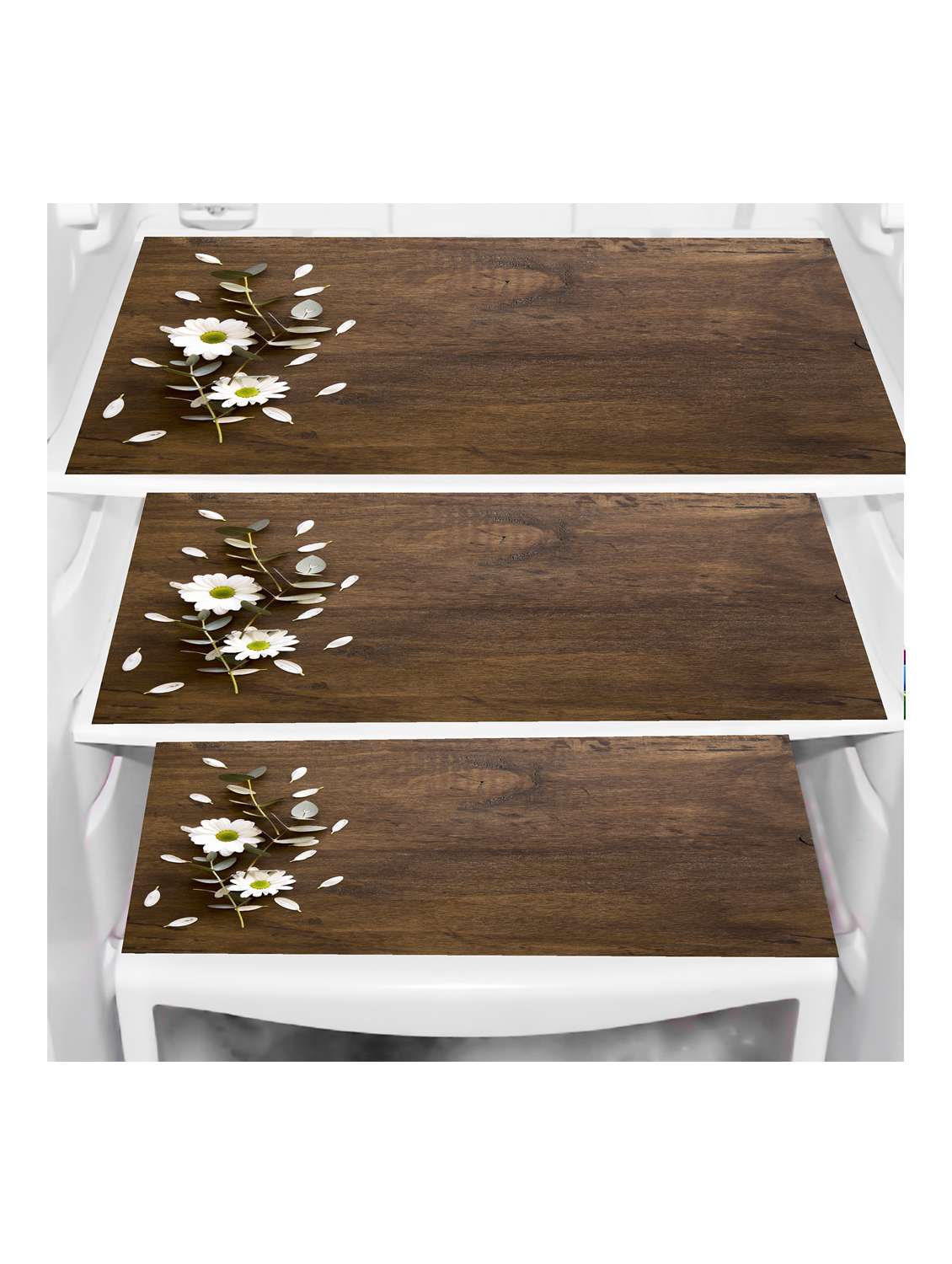 set of printed fridge mats with top cover - 21319727 -  Standard Image - 3