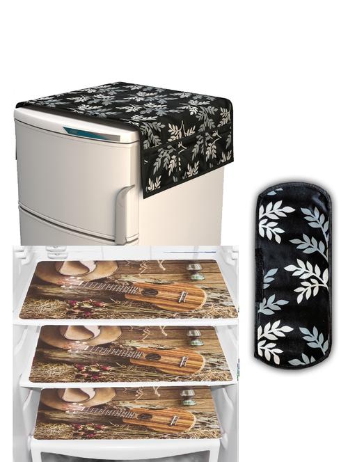set of printed fridge mats with top cover - 21319728 - Standard Image - 0