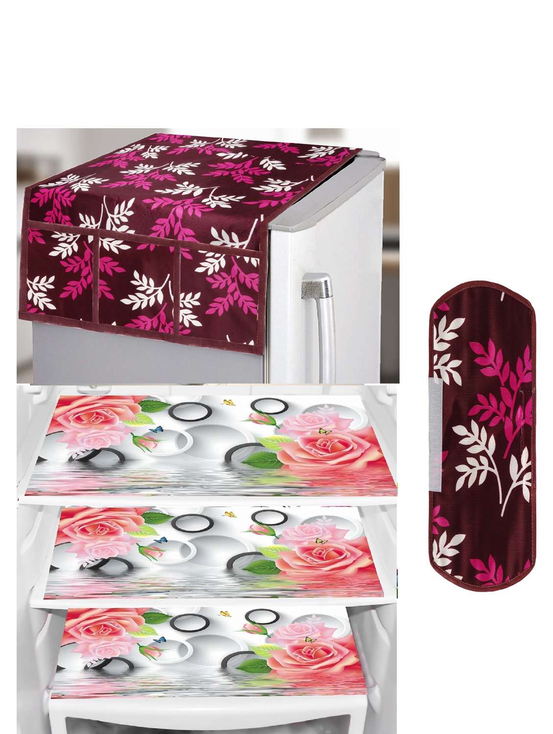 set of printed fridge mats with top cover - 21319799 - Zoom Image - 0