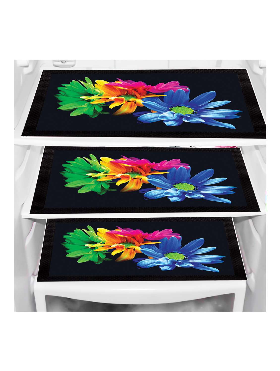 set of printed fridge mats with top cover - 21319810 -  Standard Image - 3