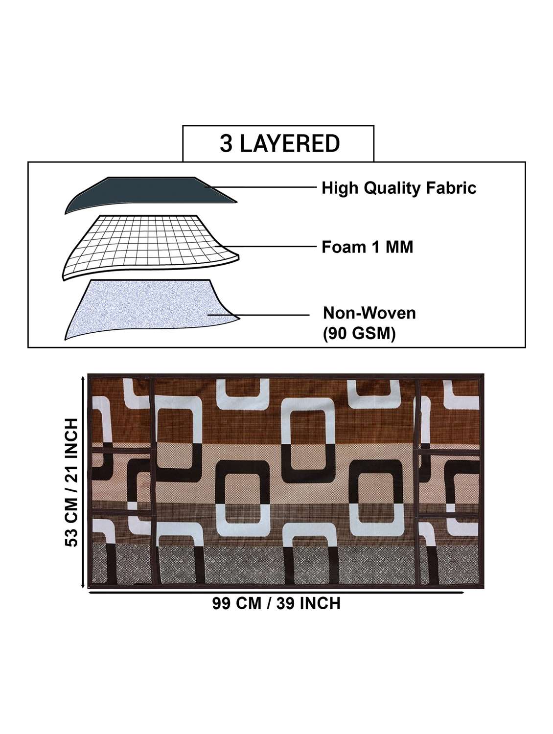set of printed fridge mats with top cover - 21319880 -  Standard Image - 3