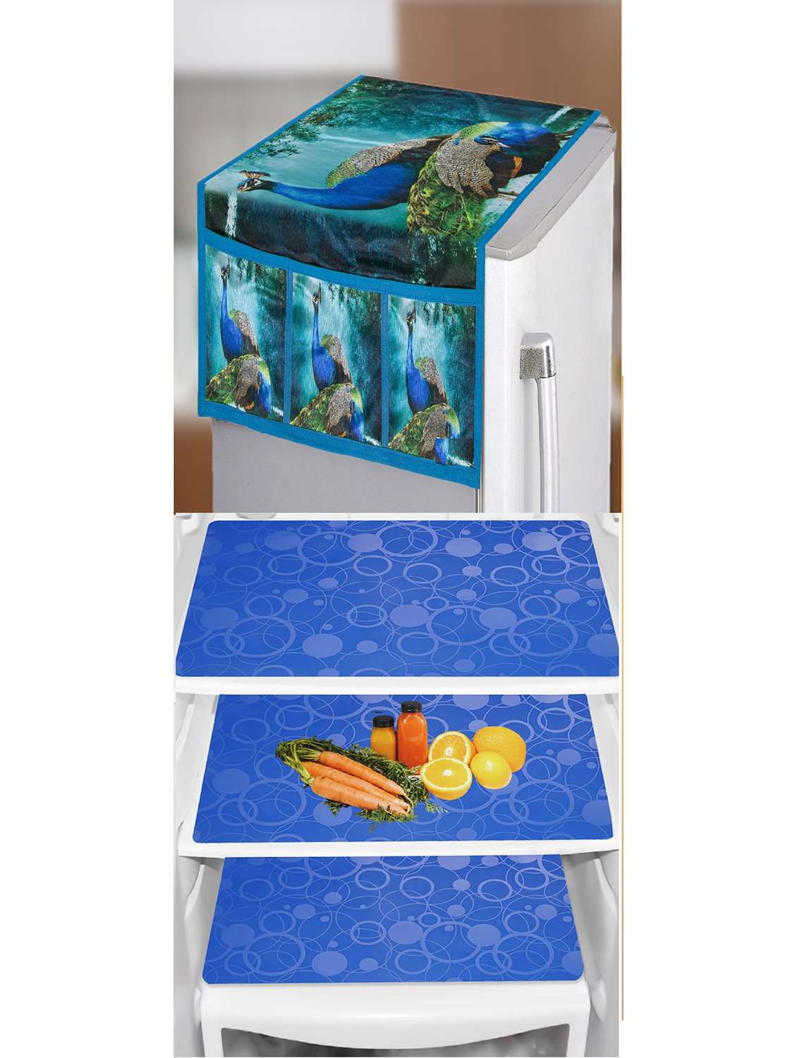 fridge top cover with 3 mats