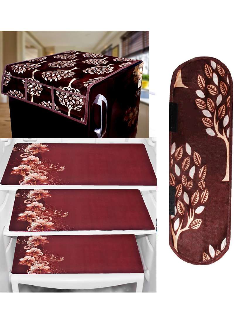 fridge top cover with 3 mats