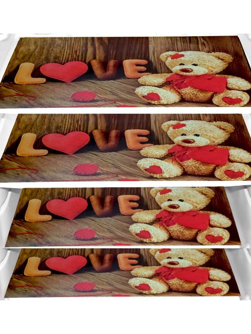 set of printed fridge mats with cover - 21319938 - Standard Image - 0