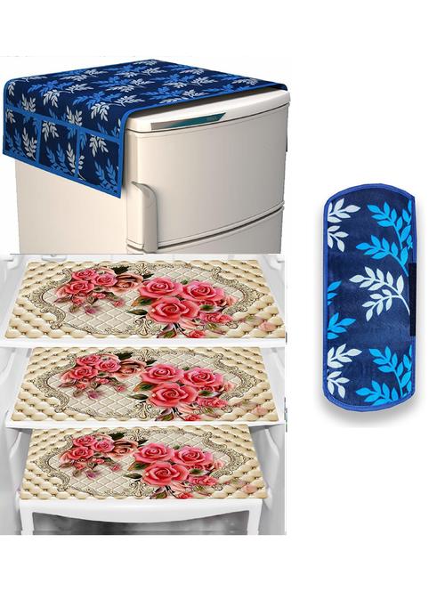 set of printed fridge mats with top cover - 21319947 - Standard Image - 0