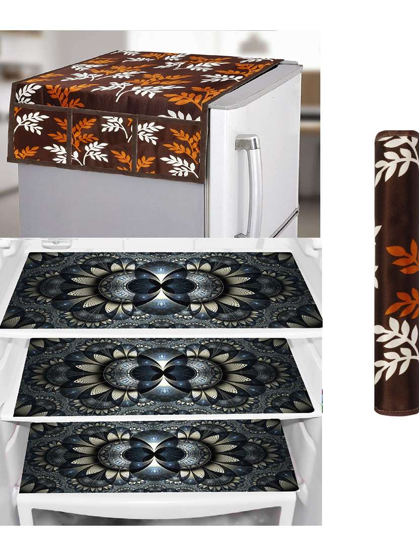 fridge top cover with 3 mats