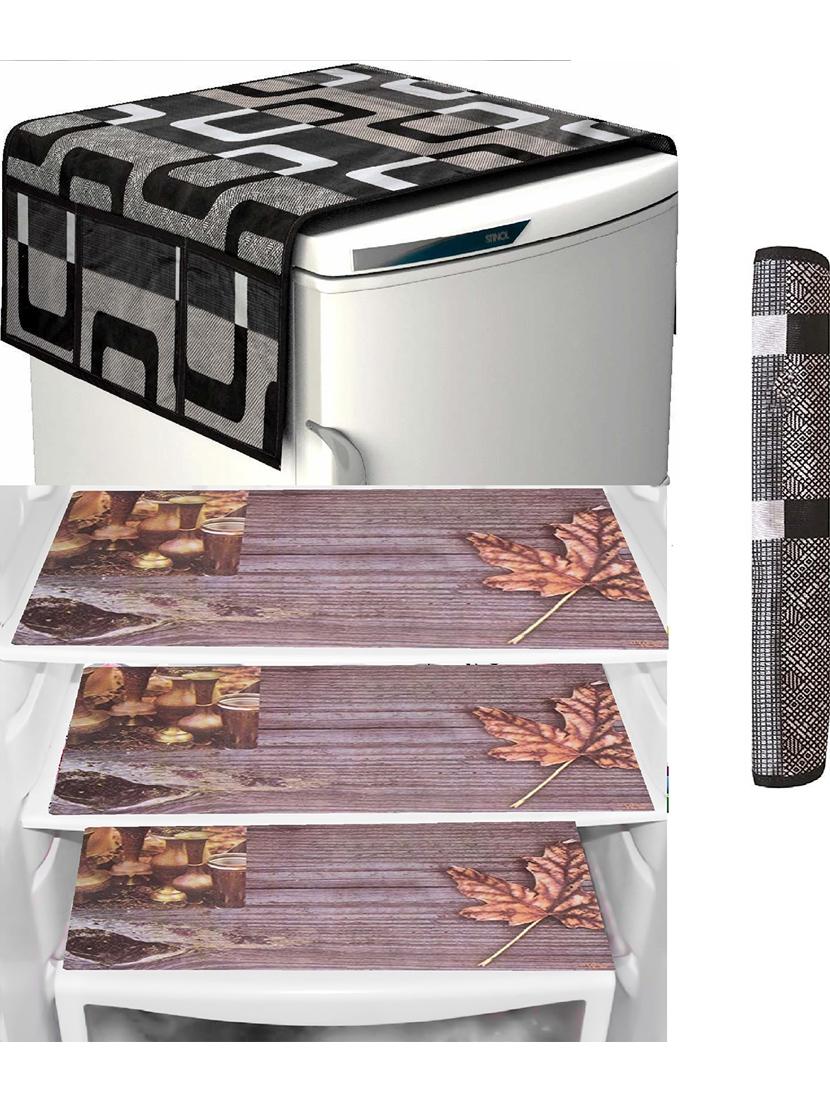 set of printed fridge mats with top cover - 21320016 - Zoom Image - 0