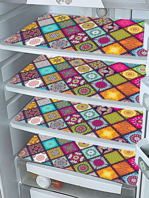 set of printed fridge mats with cover - 21320033 -  Standard Image - 3