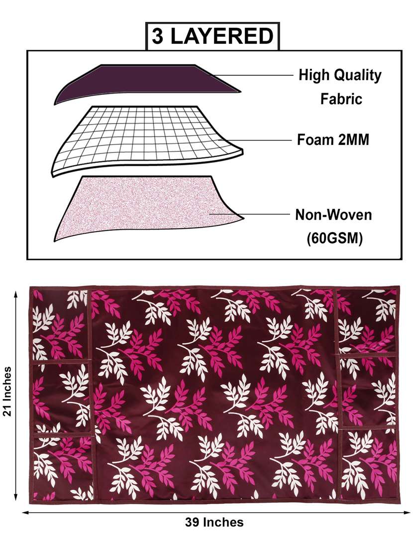 set of printed fridge mats with cover - 21320062 - Standard Image - 3