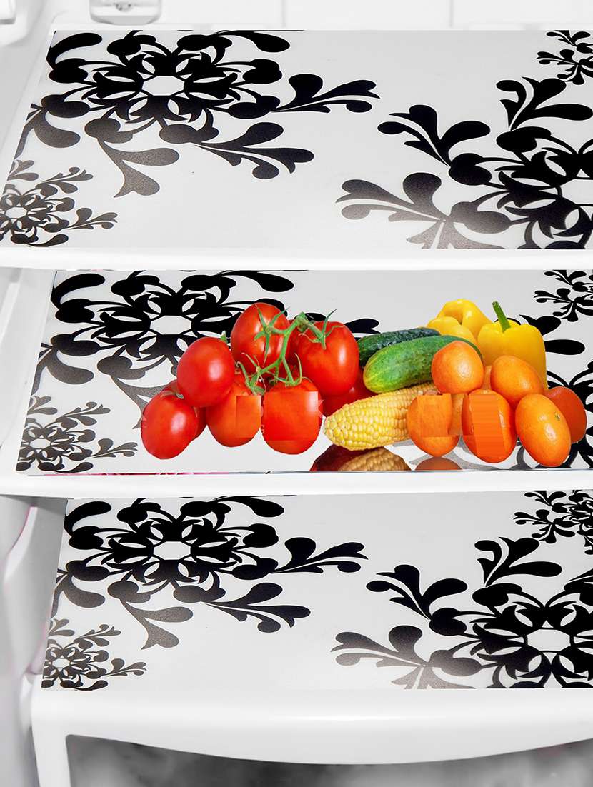 set of printed fridge mats (width: 44 cm) 