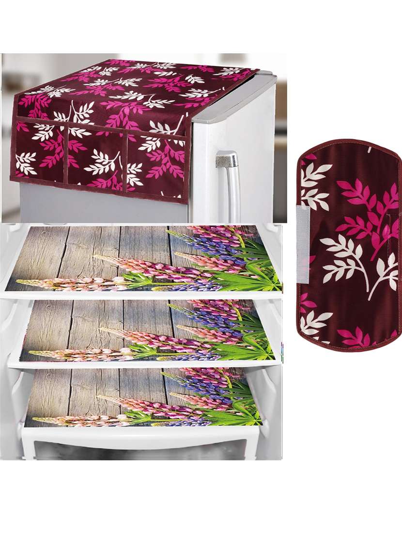 fridge top cover with 3 mats