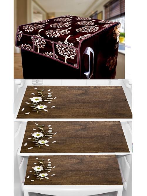 set of printed fridge mats with top cover - 21320202 - Standard Image - 0
