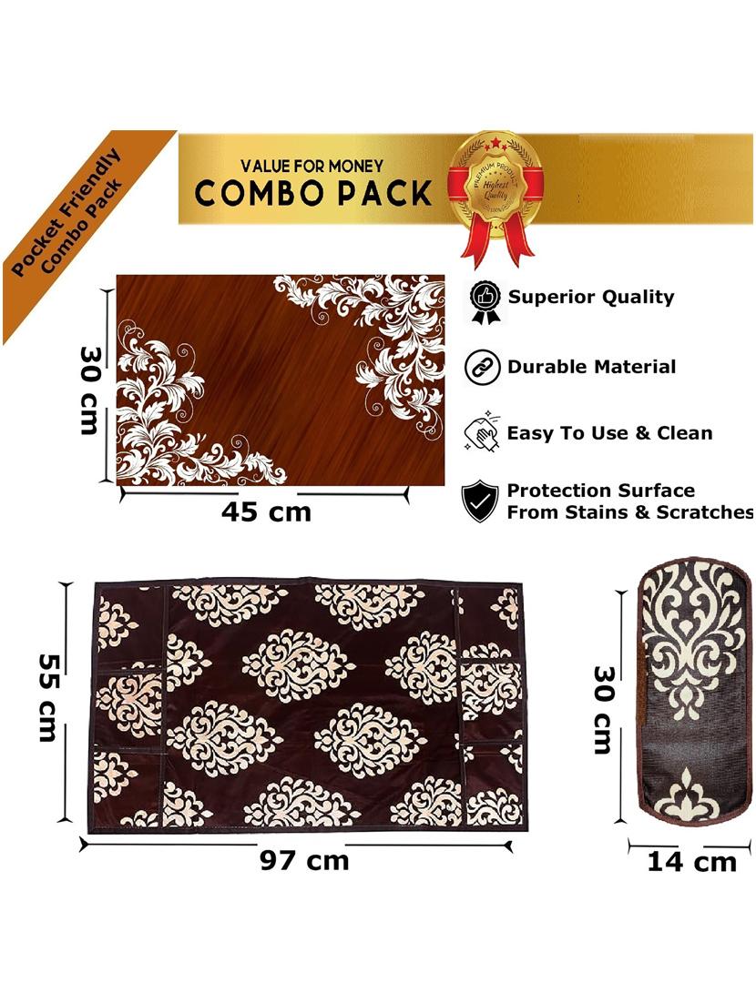 set of printed fridge mats with top cover - 21320278 - Standard Image - 3