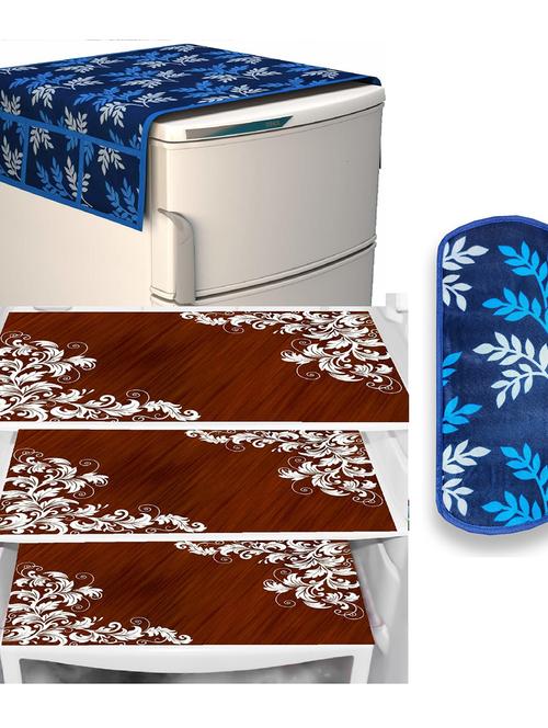 set of printed fridge mats with cover - 21320349 - Standard Image - 0