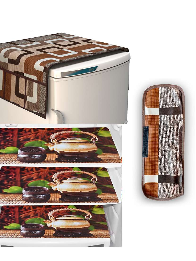 fridge top cover with 3 mats