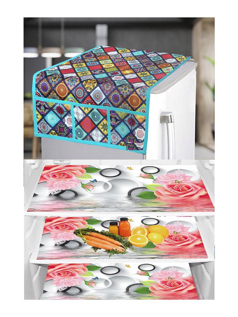 set of printed fridge mats with top cover - 21320369 - Zoom Image - 0