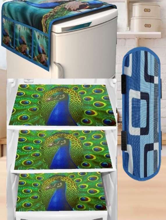 fridge top cover with 3 mats