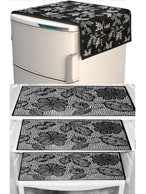 set of printed fridge mats with top cover - 21320386 - Standard Image - 0