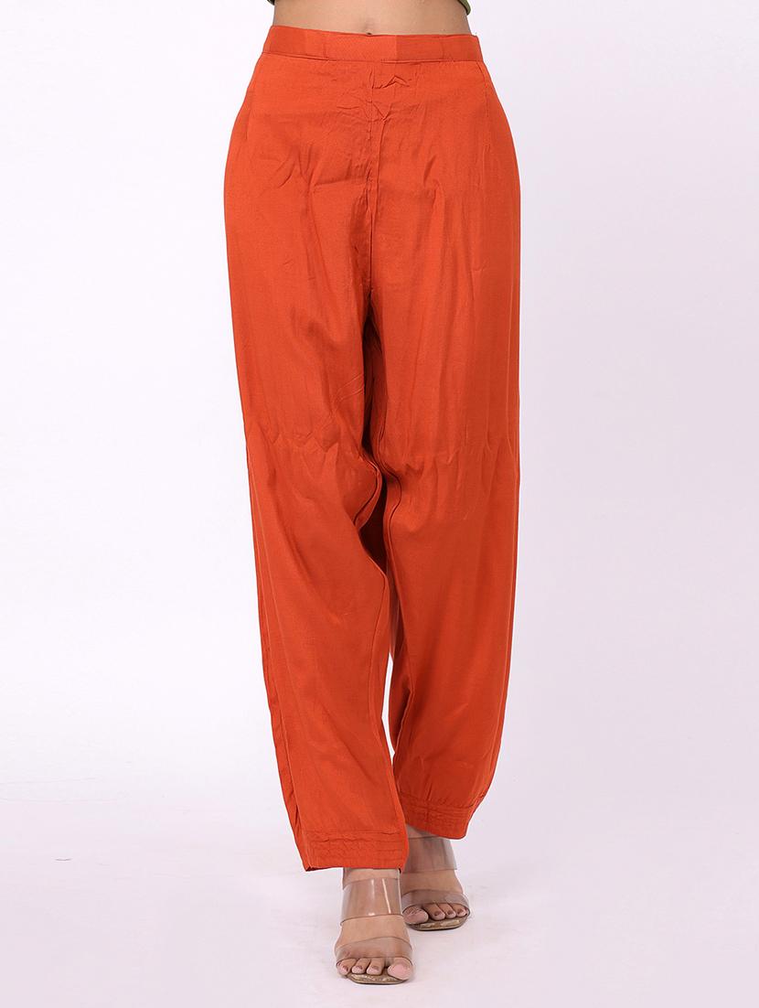 orange viscose suit set - 21320596 - Standard Image - 3