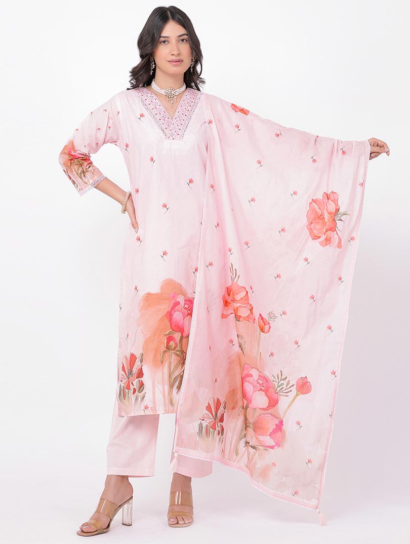 women three quarter sleeve suit set - 21320608 - Zoom Image - 0