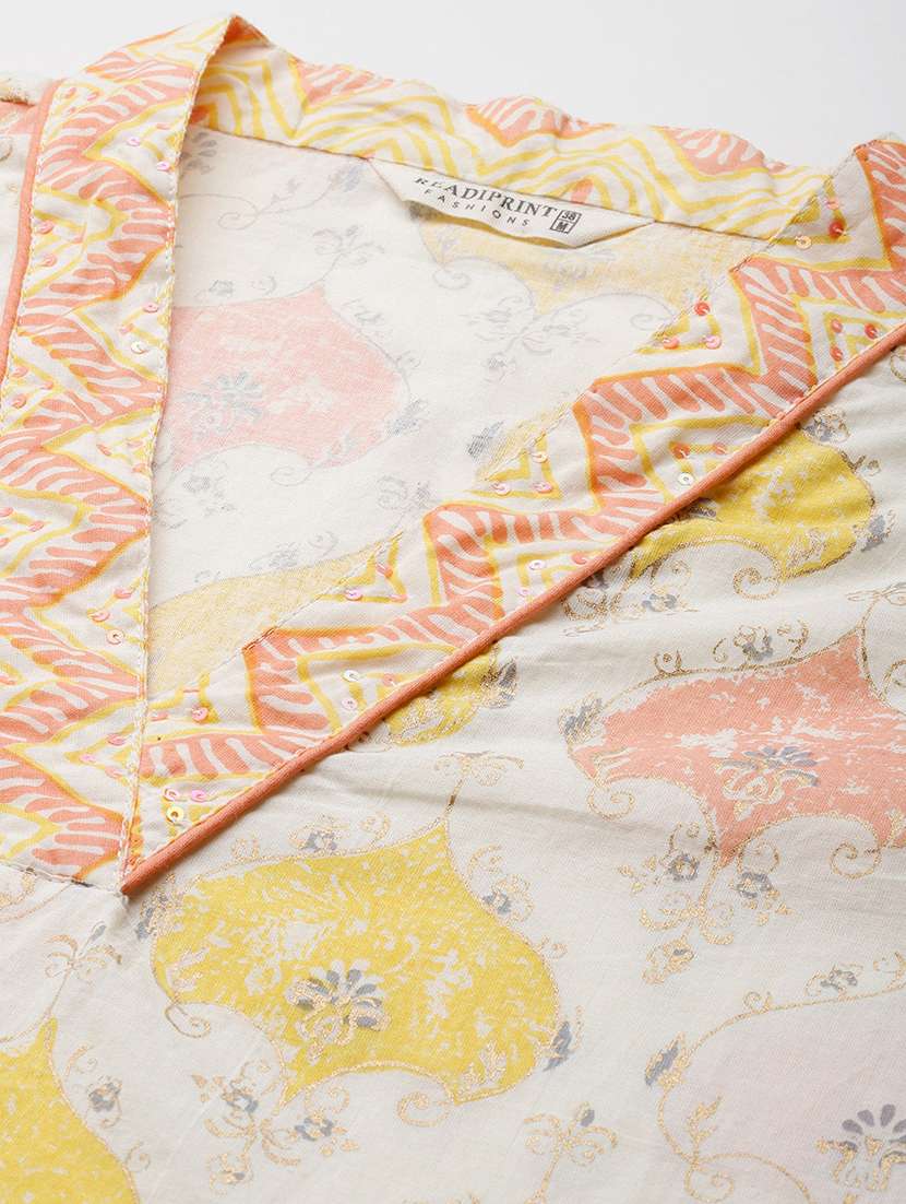 women three quarter sleeve kurta pant with dupatta set - 21320649 -  Standard Image - 5