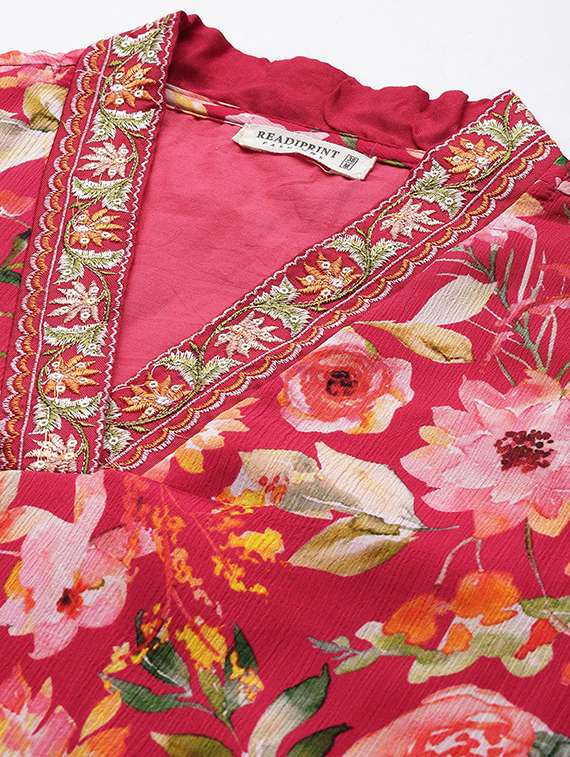 women three quarter sleeve kurta pant with dupatta set - 21320672 -  Standard Image - 5