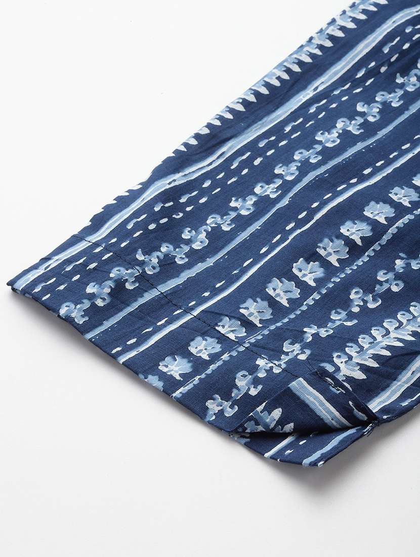 women floral printed notch neck kurta pant set - 21320696 -  Standard Image - 5