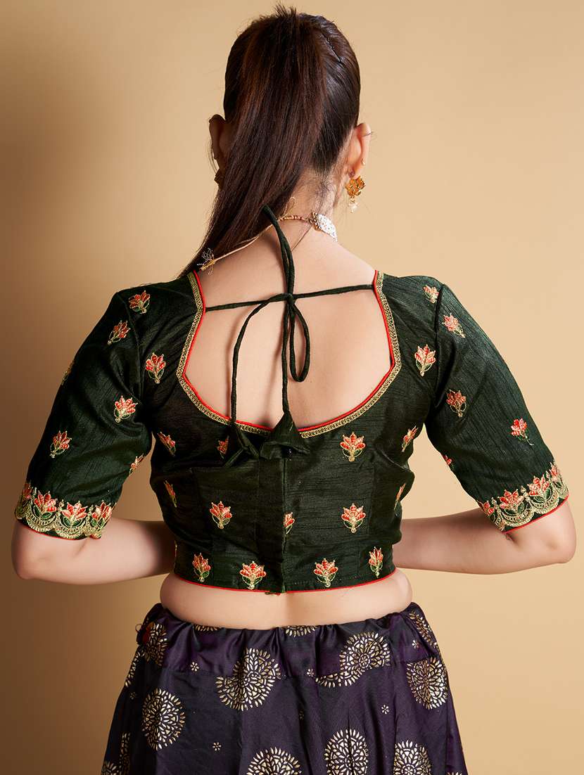 women stitched embroidered blouse - 21320812 -  Standard Image - 3