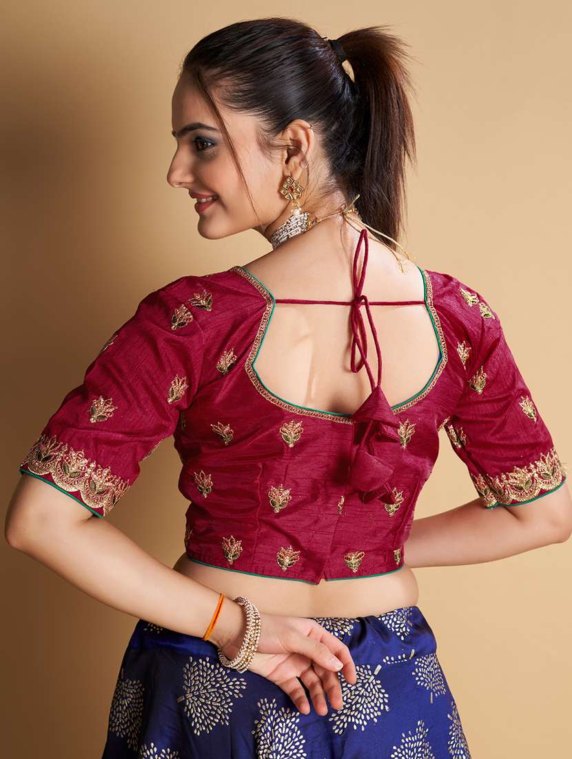 women stitched embroidered blouse - 21320813 -  Standard Image - 3