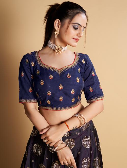 women stitched embroidered blouse - 21320814 - Standard Image - 0