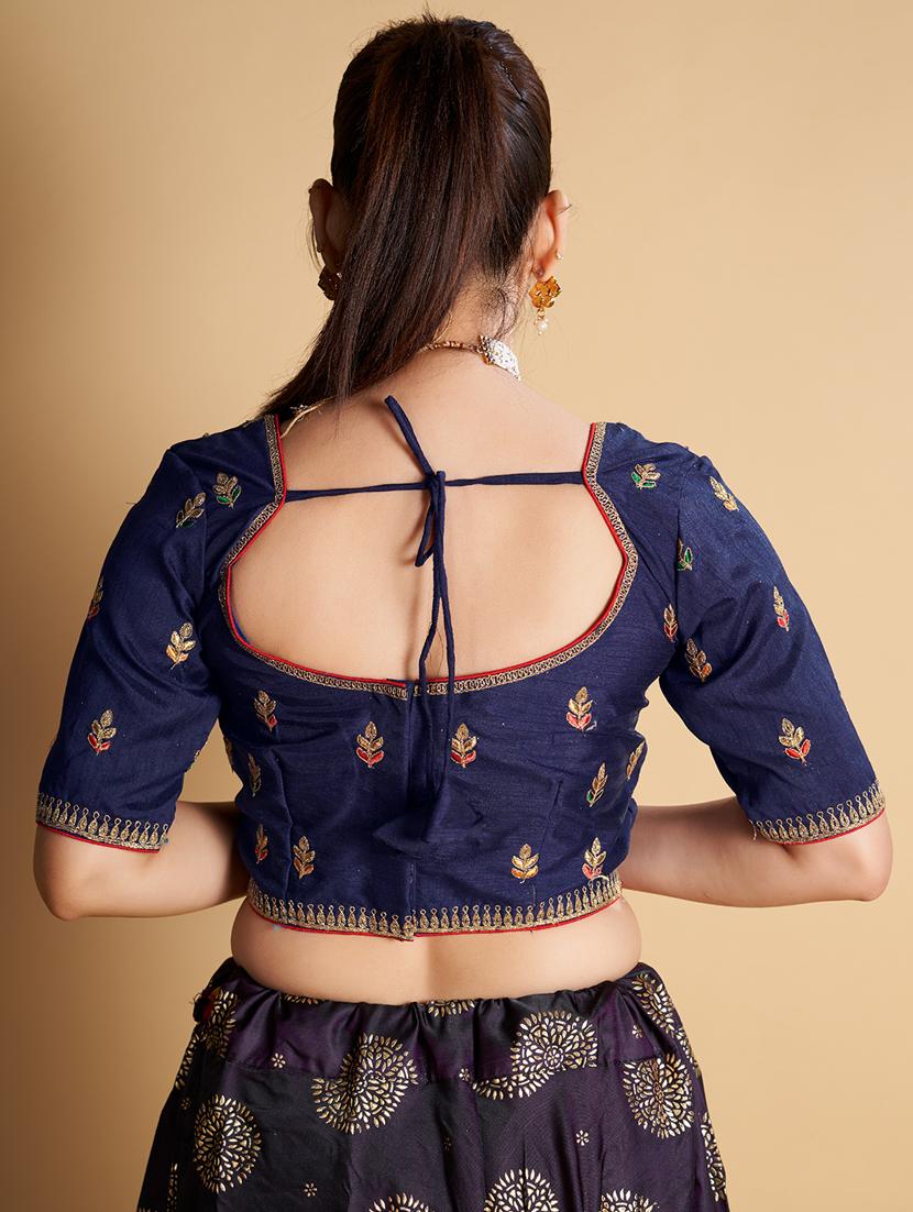 women stitched embroidered blouse - 21320814 - Standard Image - 3