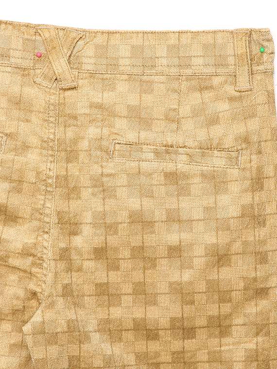 khaki cotton casual trouser - 21321577 - Standard Image - 3