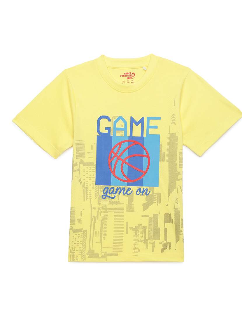 yellow cotton tshirt - 21321636 -  Zoom Image - 0