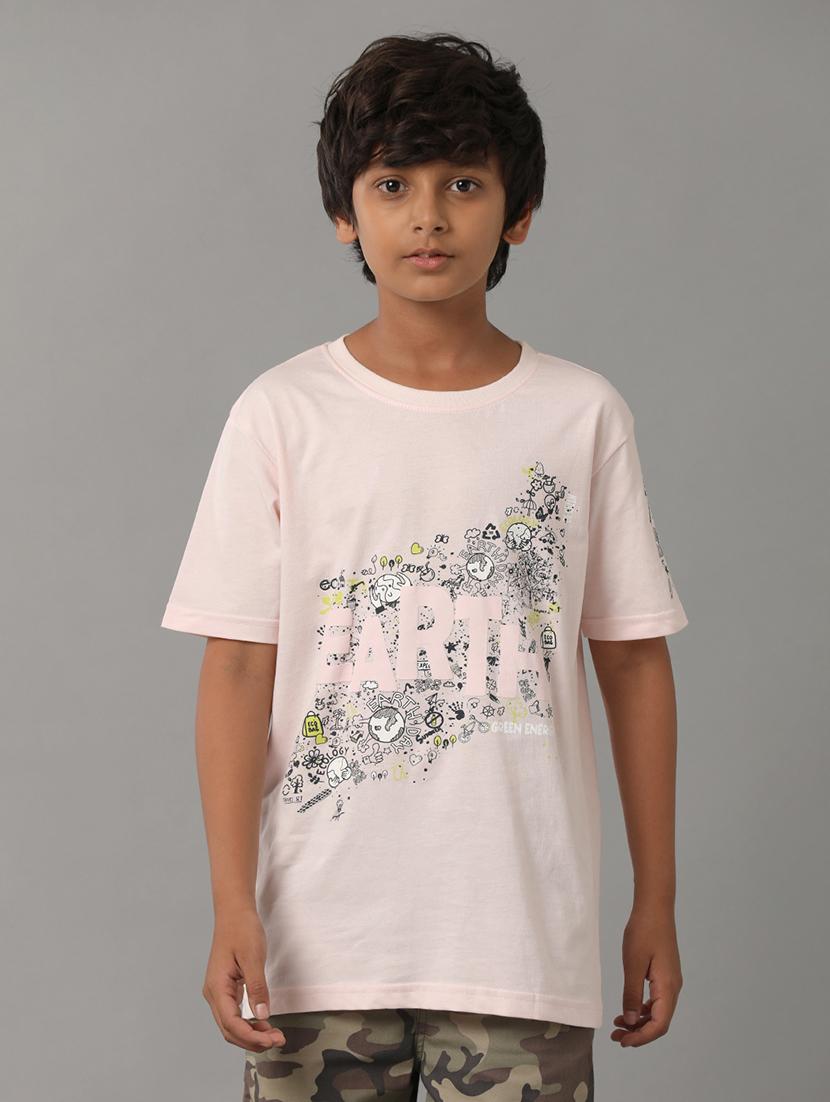 peach cotton tshirt - 21321699 - Zoom Image - 0
