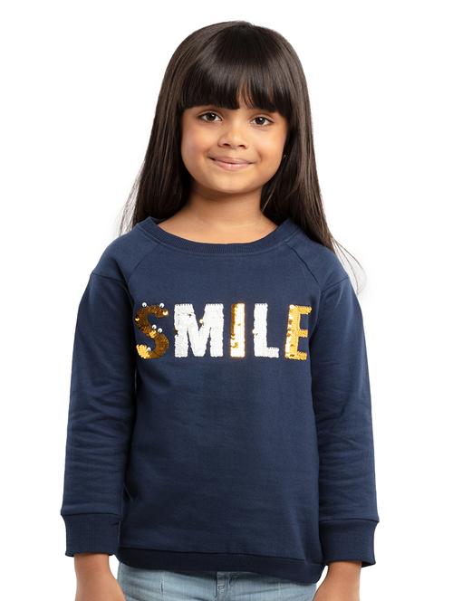 girls long sleeves round neck sweatshirts - 21322015 - Standard Image - 0