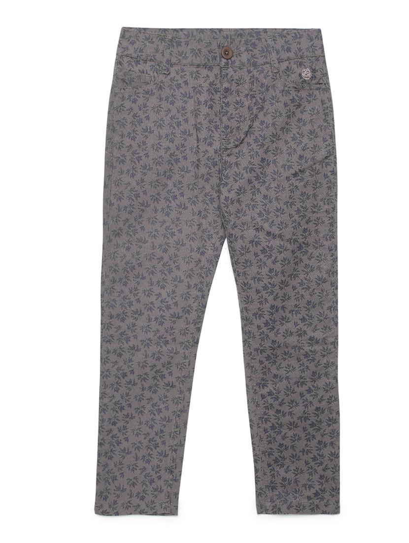 grey cotton casual trouser - 21322030 -  Zoom Image - 0