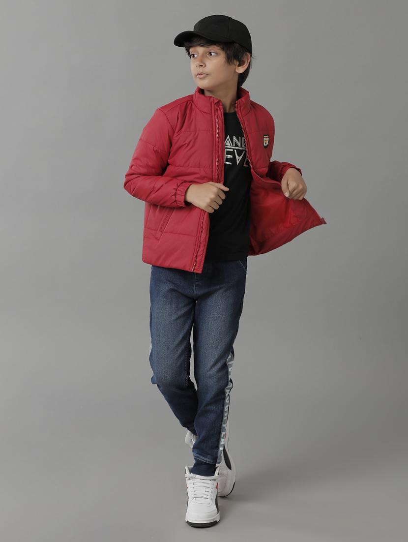red solids long sleeves jacket - 21322090 - Standard Image - 3