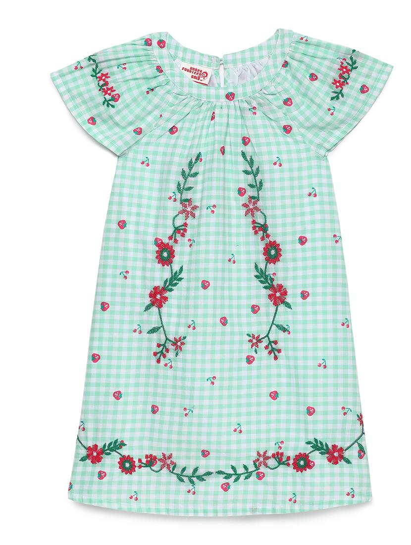 green cotton frock - 21322151 -  Zoom Image - 0
