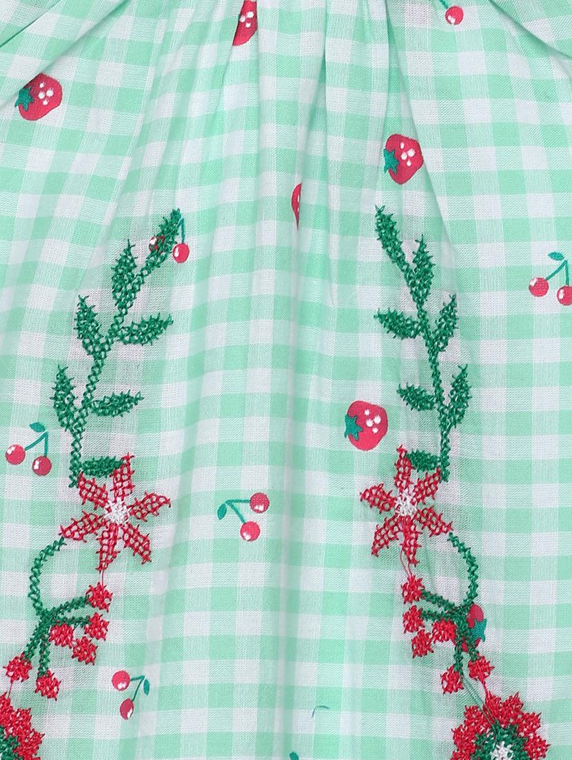 green cotton frock - 21322151 - Standard Image - 3