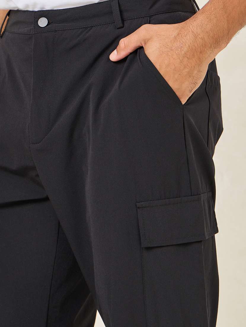 men mid rise solid cargo - 21324316 -  Standard Image - 3