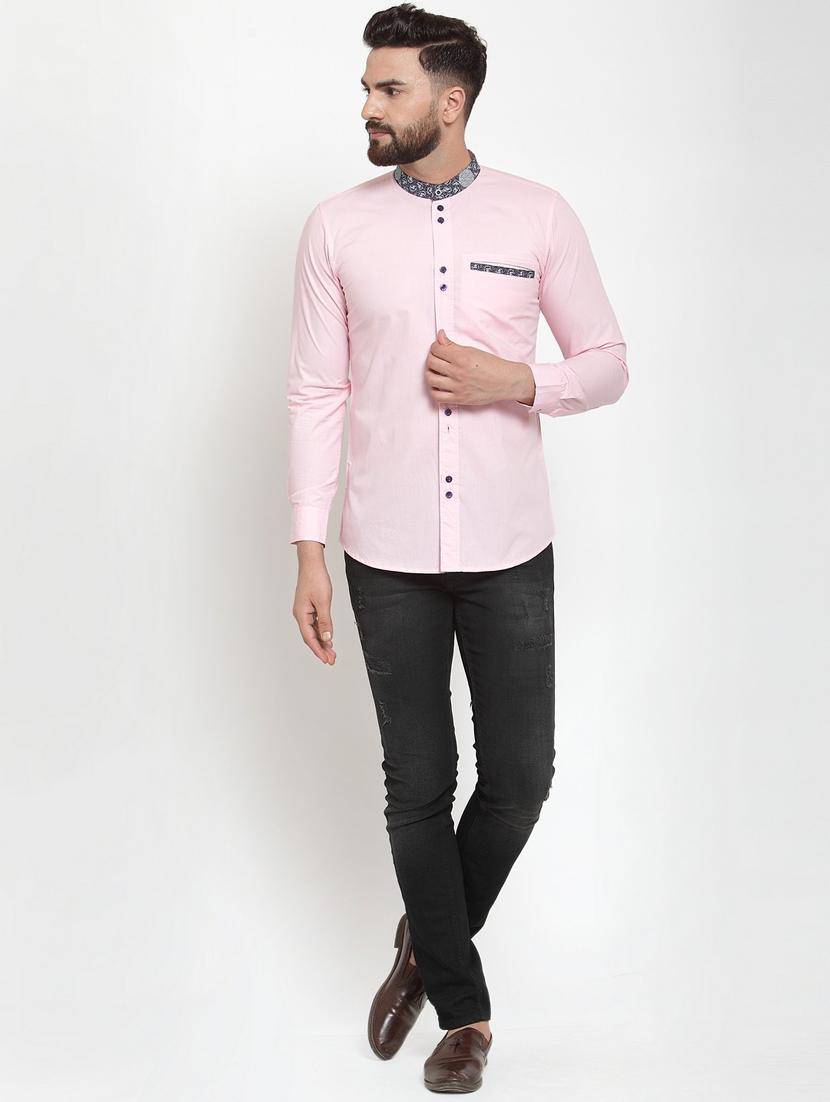 men long sleeved solid casual shirt - 21324708 - Standard Image - 3