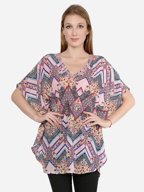 women pink georgette regular top - 21324773 -  Standard Image - 0