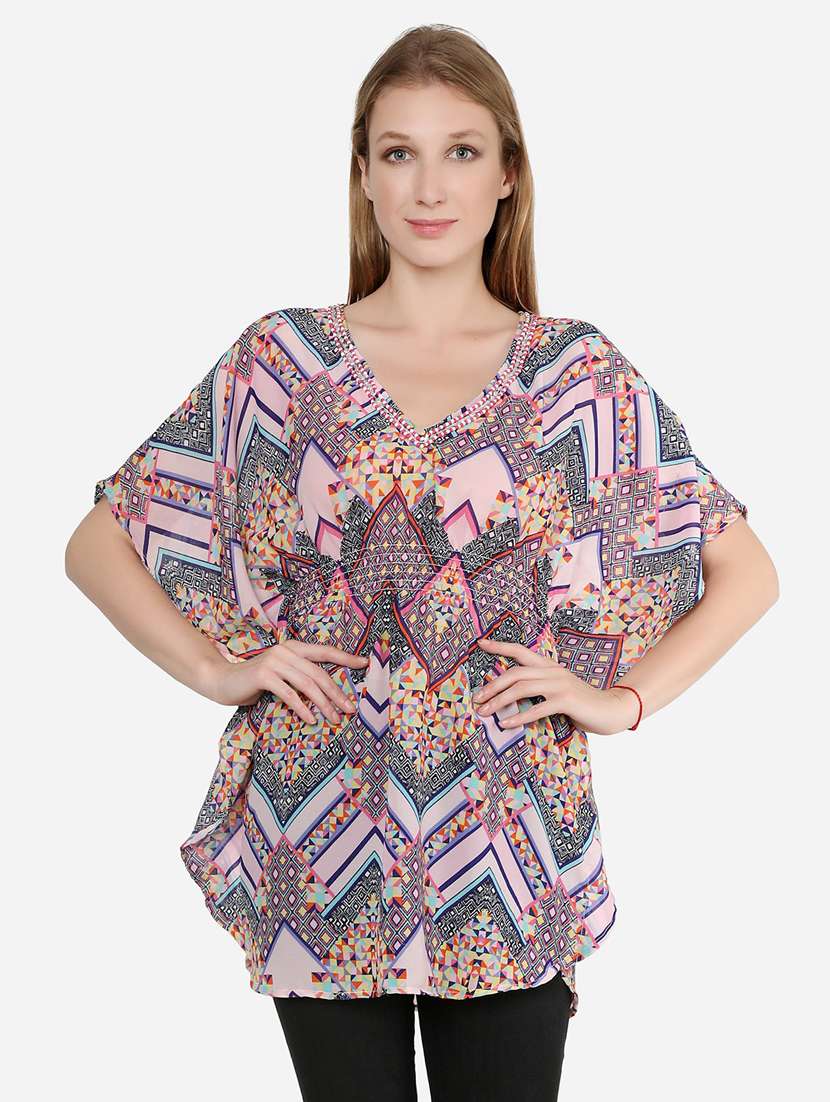 women pink georgette regular top - 21324773 -  Zoom Image - 0