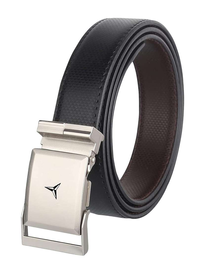 black leatherette belt