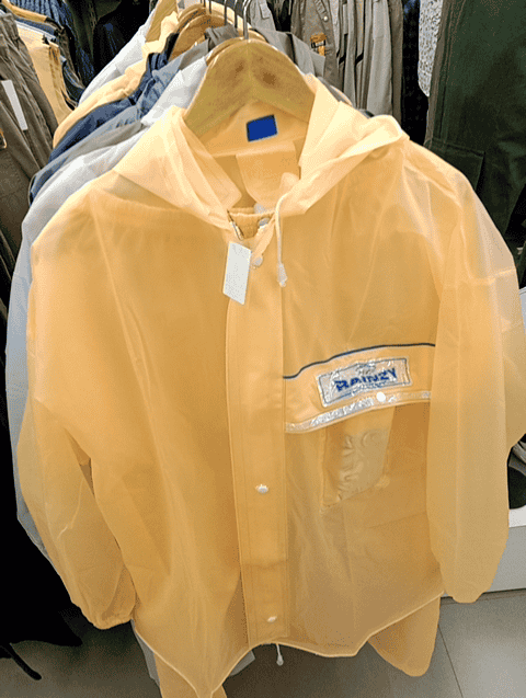 orange plastic rainwear - 21325039 - Standard Image - 0