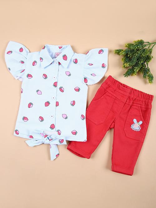 girs printed capri sets - 21325131 - Standard Image - 0