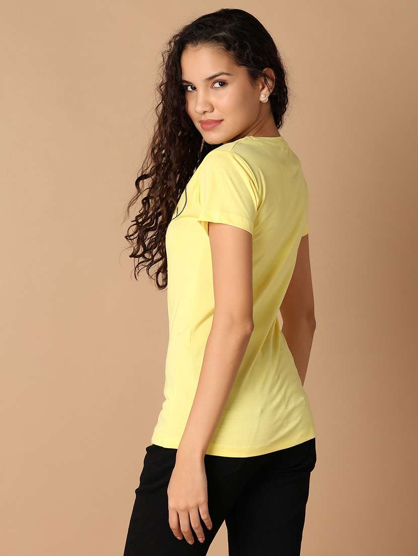 Women Round Neck Printed Regular T-shirt - 21325152 -  Standard Image - 3