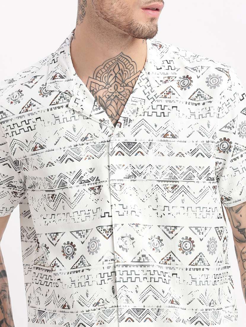 men printed cotton co-ord set - 21325441 -  Standard Image - 5